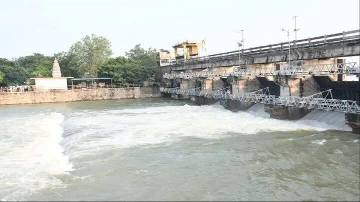 ग्वालियरः दूसरी बार खुले तिघरा जलाशय के गेट, 3 गेट खोलकर सांक नदी में छोड़ा अतिरिक्त पानी