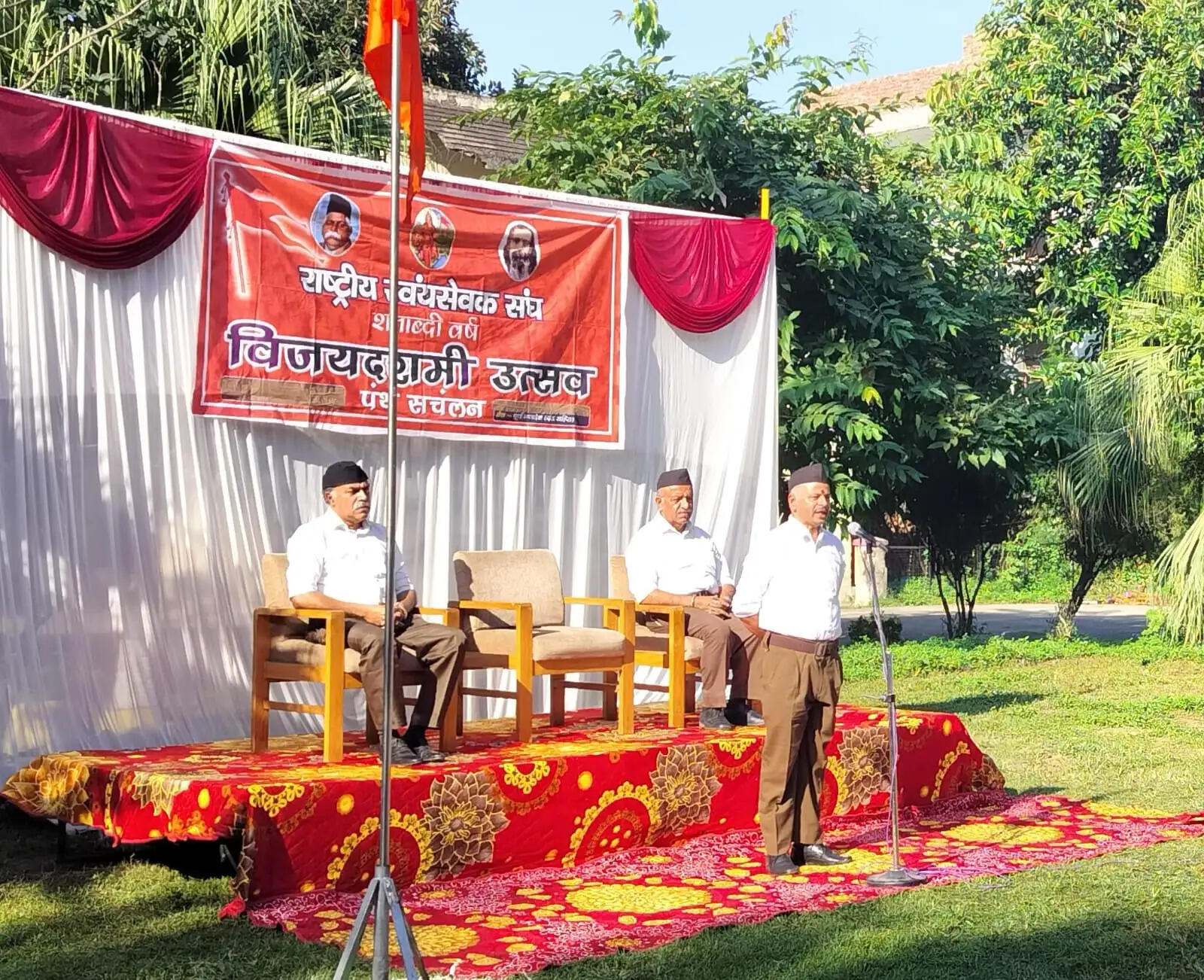 आरएसएस का संचलन : शाखा पद्धति ही संघ की रीढ़ : डॉ. शैलेन्द्र