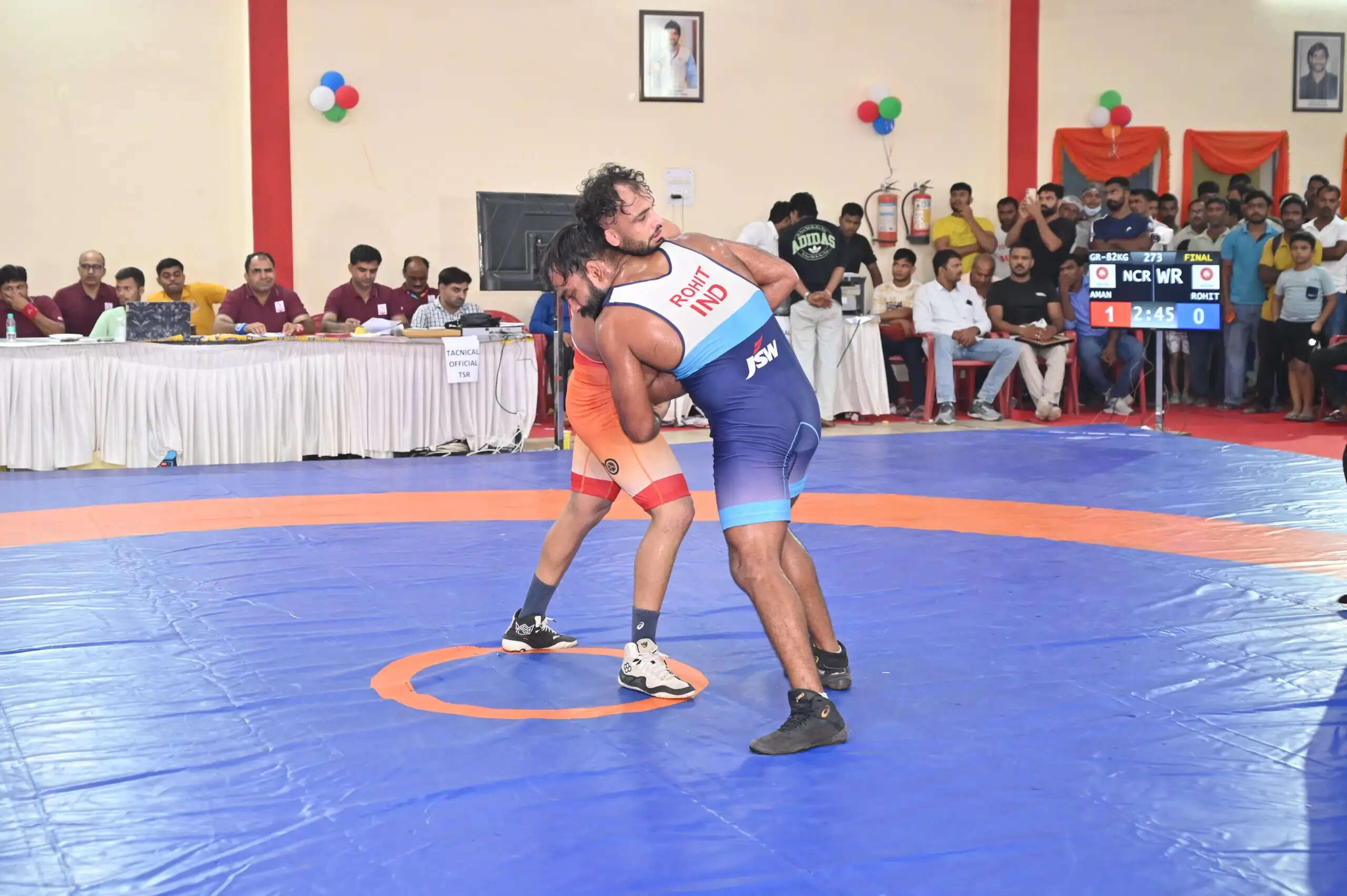 ग्रीको रोमन एवं फ्री स्टाइल कुश्ती के दोनों वर्गों में पश्चिम रेलवे बनी ओवरऑल चैंपियन