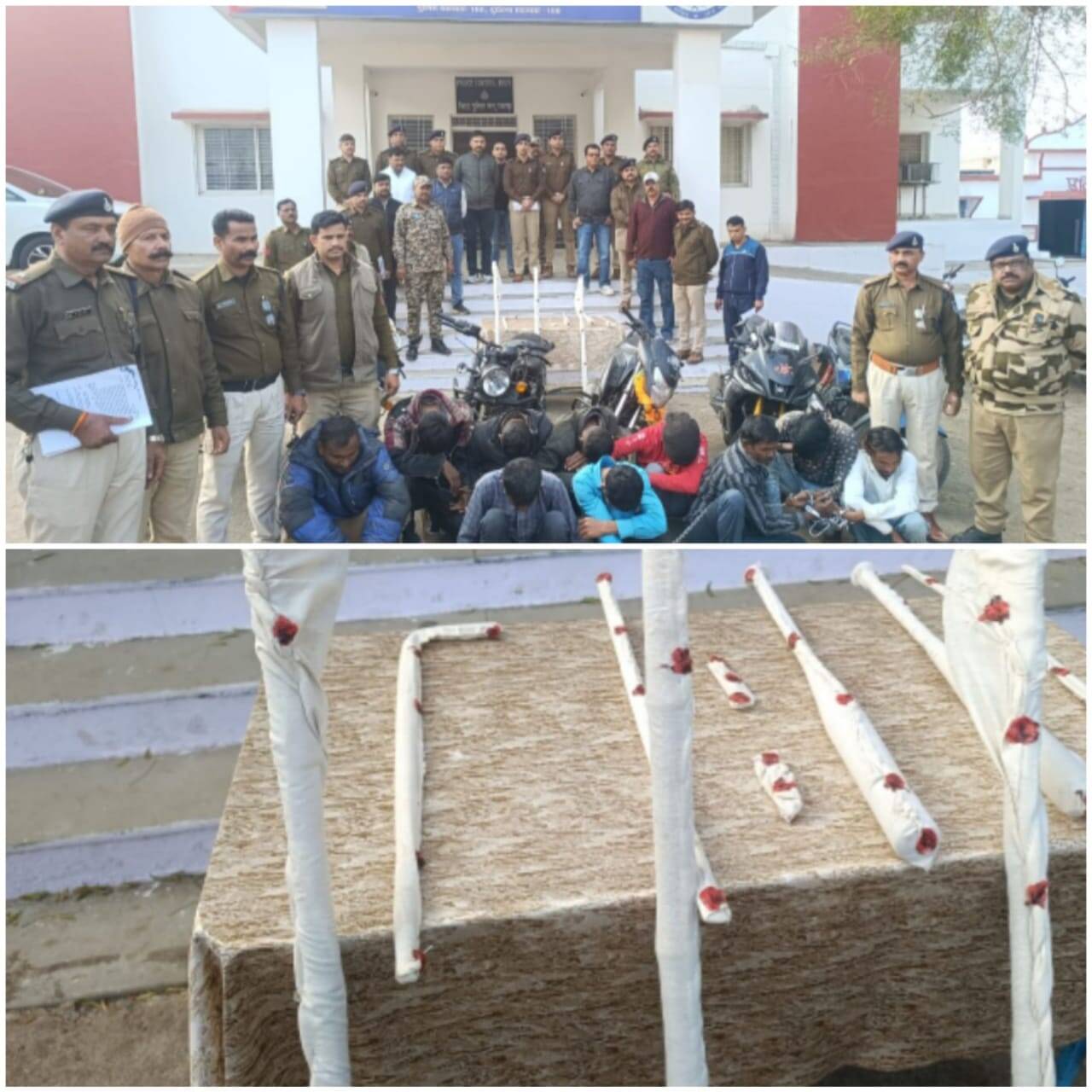 राजगढ़ः पारदी गैंग के दस हथियारबंद बदमाश गिरफ्तार, डकैती की बड़ी साजिश नाकाम