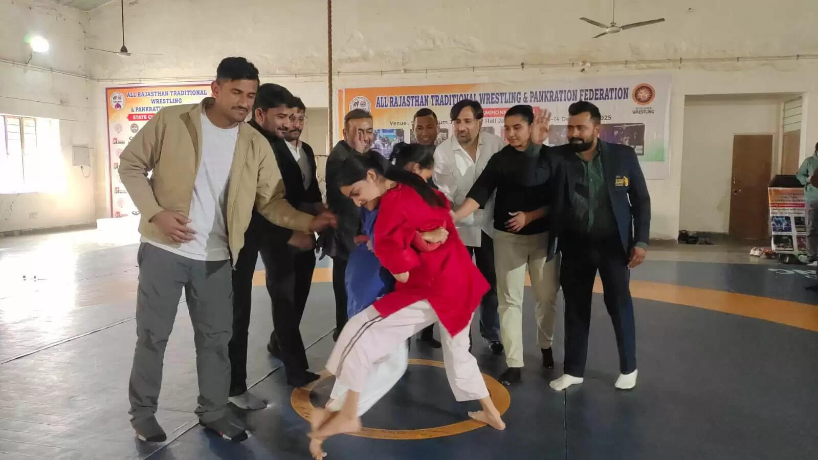 राजस्थान स्टेट ट्रेडीशनल रेसलिंग और पैनक्रेशन चैंपियनशिप में जयपुर का दबदबा