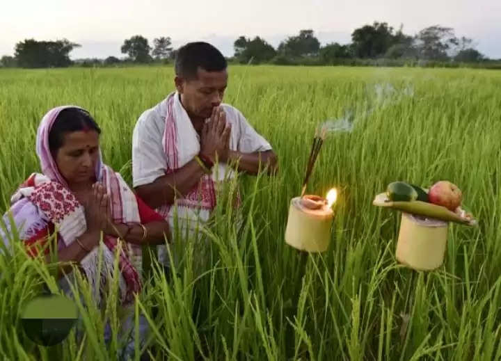 काति बिहू के दीयों से रोशन हुआ असम