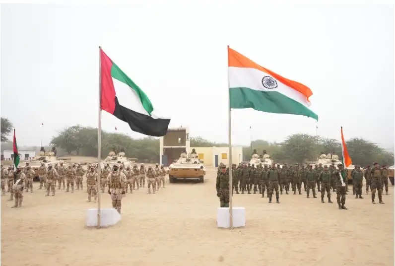 राजस्थान के थार में शुरू हुआ भारत-यूएई संयुक्त सैन्य अभ्यास 'डेजर्ट साइक्लोन'