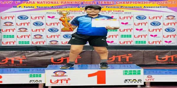 मुरादाबाद के कुणाल अरोड़ा ने जीता नेशनल रैंकिंग टेबल टेनिस टूर्नामेंट में गोल्ड मेडल