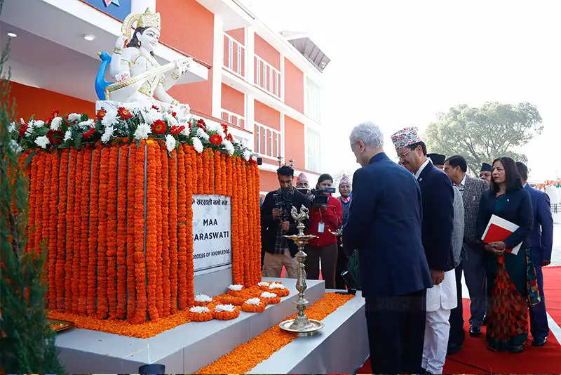 नेपाल: भारतीय विदेश मंत्री जयशंकर ने विद्यालय भवनों व हेल्थ पोस्ट का किया उद्घाटन