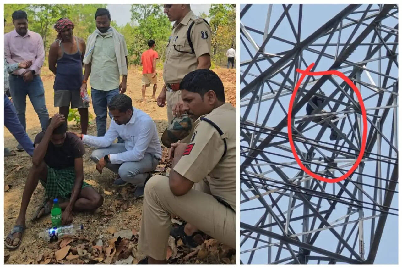 कोरबा :घरेलू विवाद से परेशान युवक हाईटेंशन टावर पर चढ़ा, दो घंटे की मशक्कत के बाद सुरक्षित उतारा गया