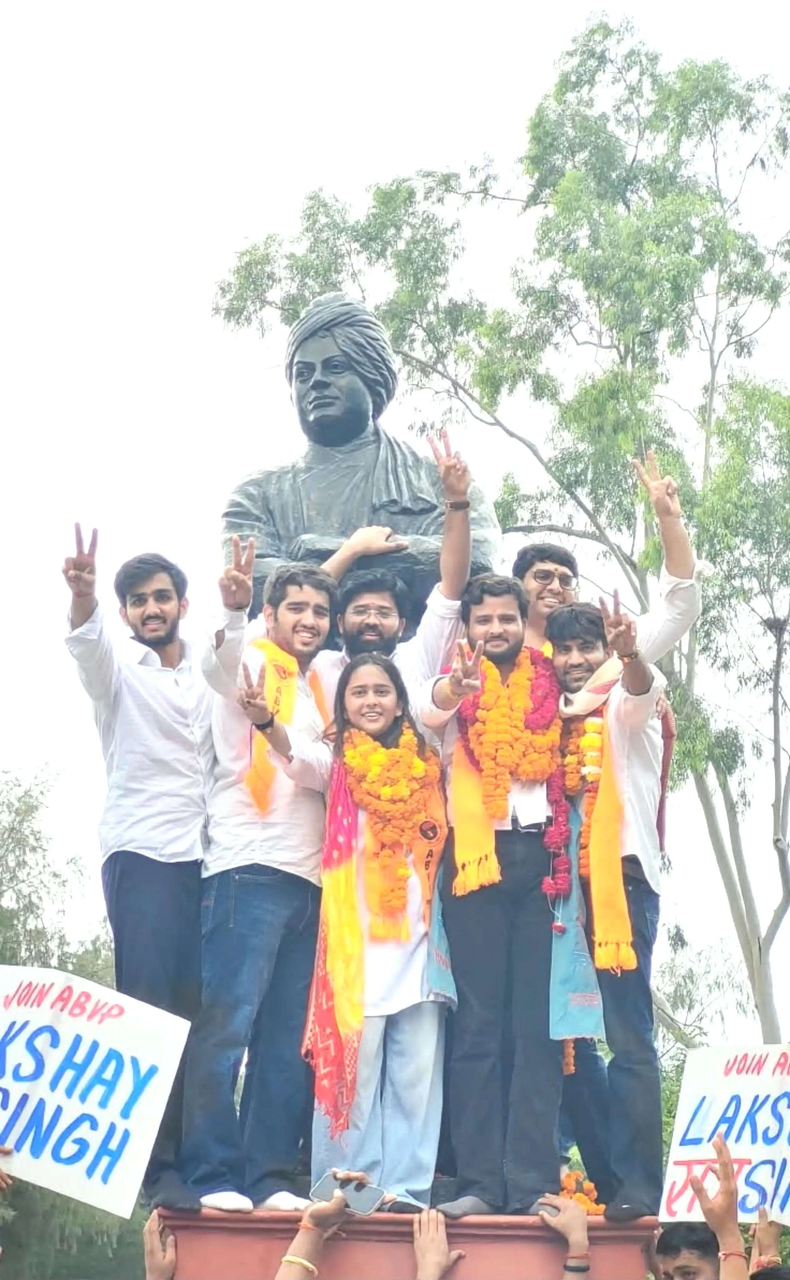 डूसू चुनाव में अभाविप ने अध्यक्ष समेत तीन पद बरकरार रखे, उपाध्यक्ष निर्दलीय के खाते में