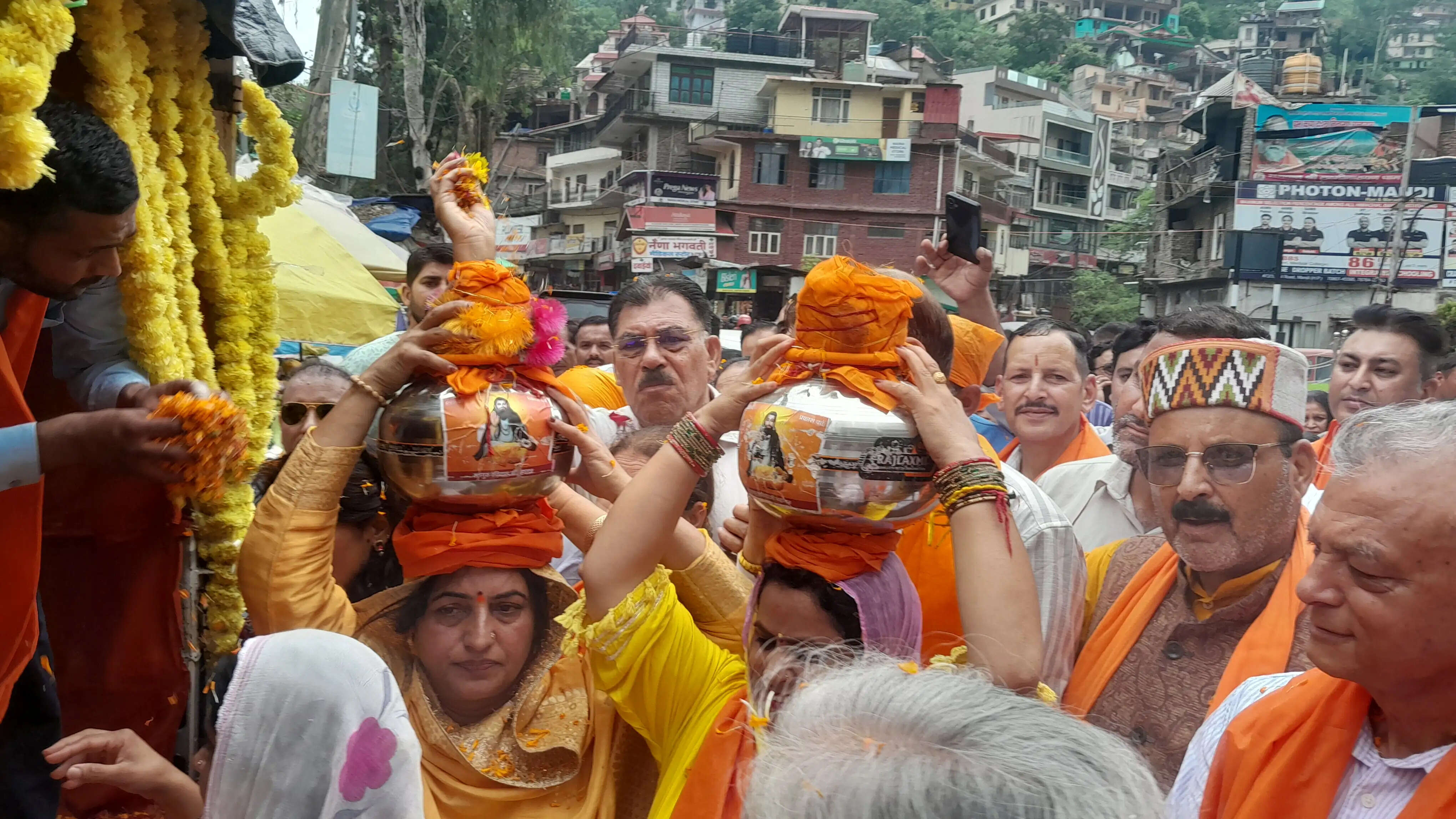 गुरु रविदास की 650वीं जयंती पर निकली राष्ट्रीय कलश यात्रा मंडी पहुंची, श्रद्धालुओं ने किया स्वागत