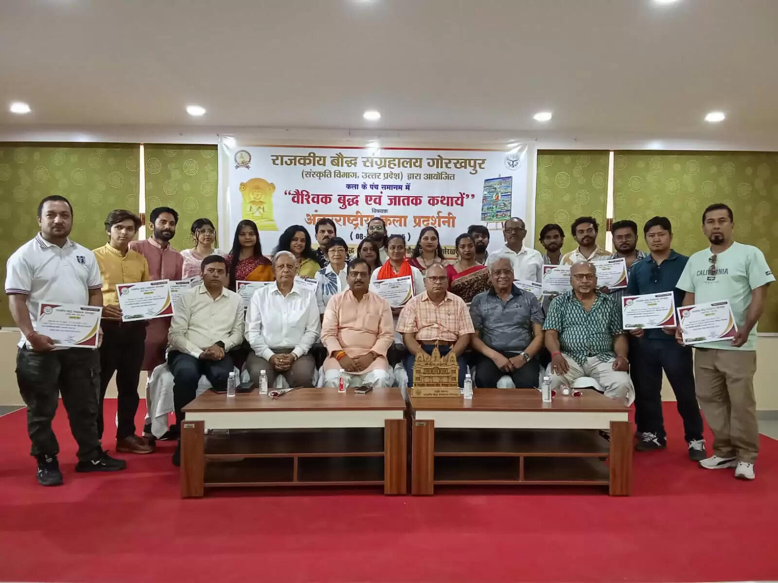 ‘‘वैश्विक बुद्ध एवं जातक कथायें‘‘ विषयक अन्तरराष्ट्रीय कला प्रदर्शनी का हुआ आयाेजन