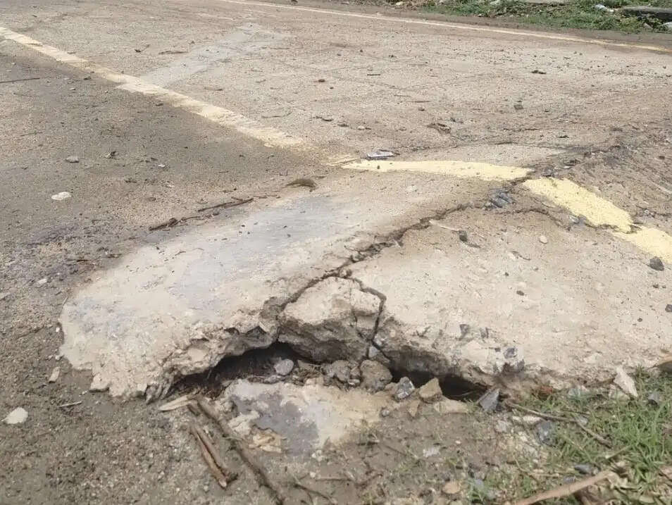 वीरपुर के प्रोफेसर कॉलोनी में जर्जर सड़क बनी मुसीबत, गड्ढों में पानी भरने से बढ़ा हादसों का खतरा