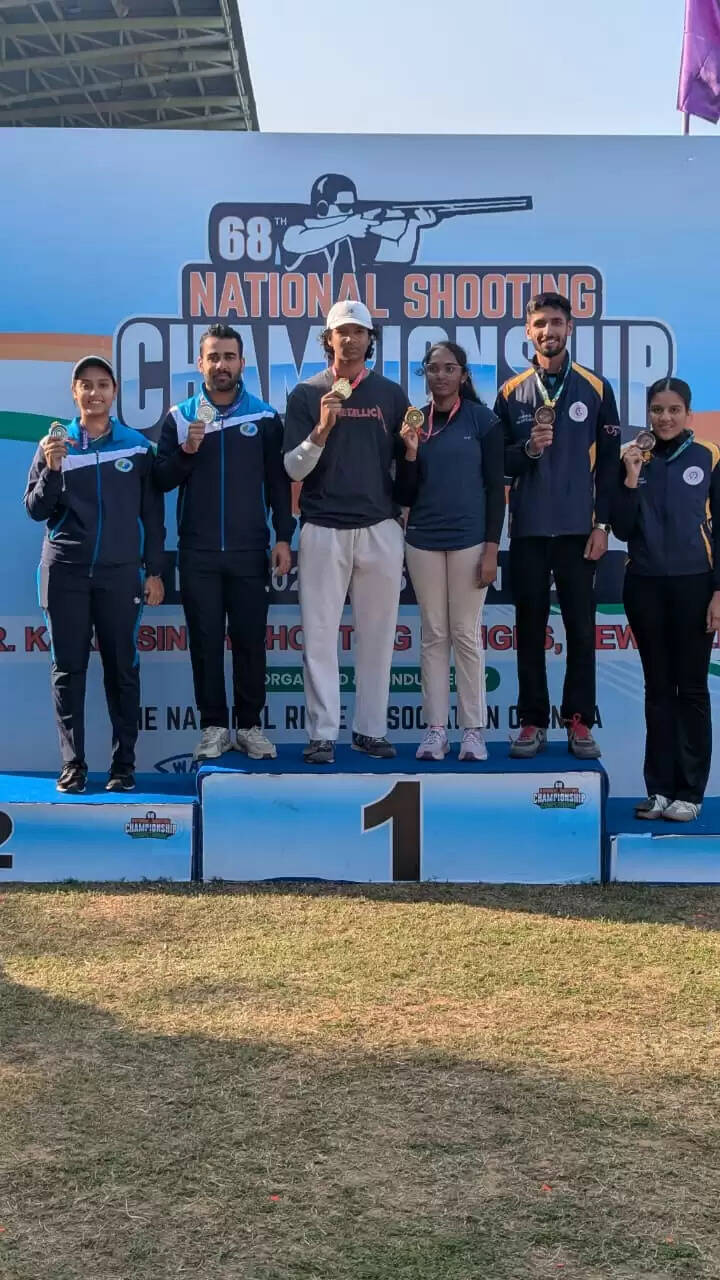 राष्ट्रीय निशानेबाजी चैंपियनशिप: अनंतजीत सिंह और दर्शना राठौड़ ने सीनियर मिक्स्ड टीम स्कीट में जीता स्वर्ण, जूनियर वर्ग में तेलंगाना को गोल्ड