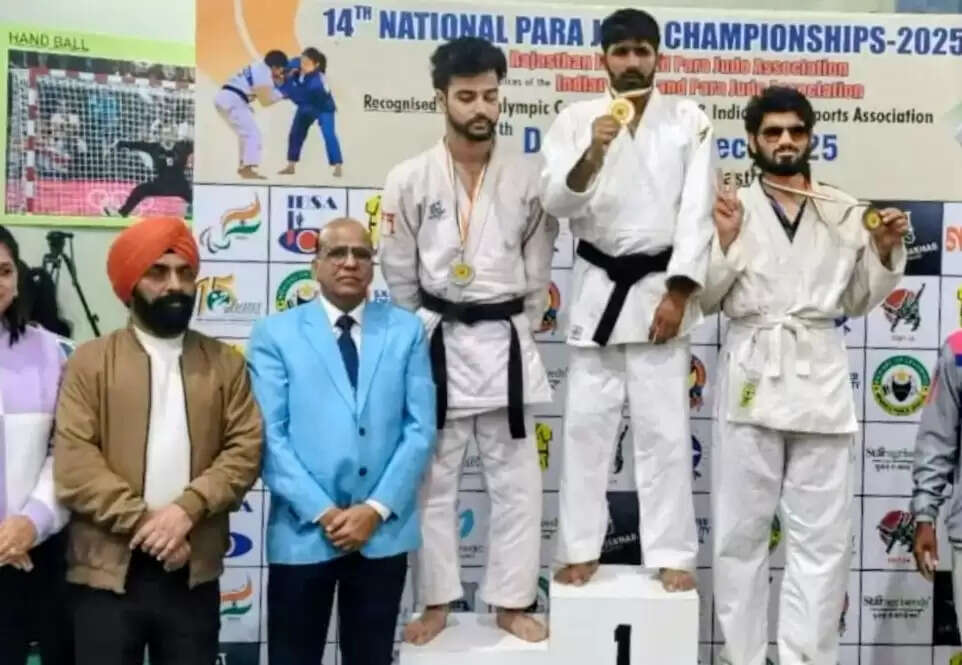 पानीपत के रोहित मलिक ने 14वीं नेशनल पैरा जूडो चैंपियनशिप में जीता स्वर्ण पदक