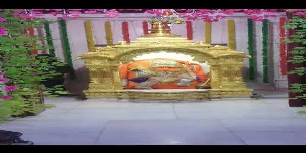 राजगढ़ः श्रीराम उत्सव पर श्री अंजनीलाल जी की छतरी पर हुई सोने की पॉलिस