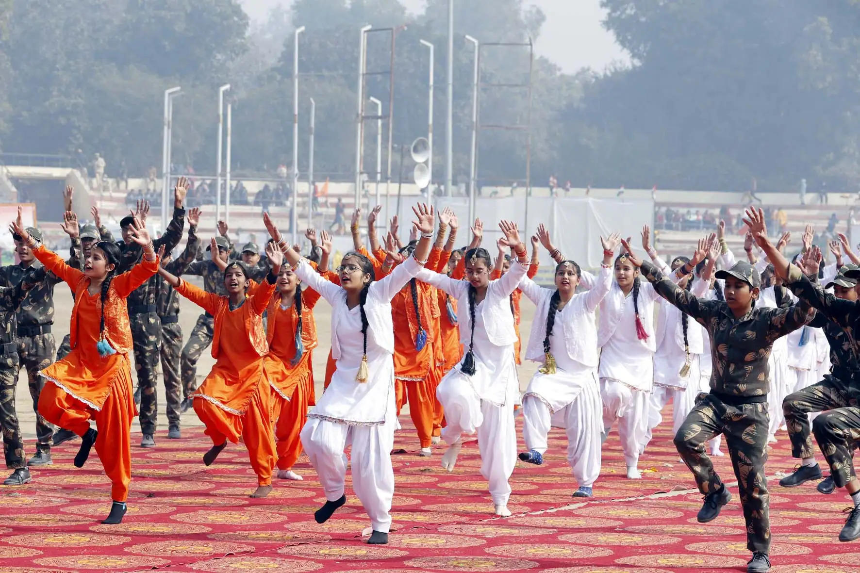 हिसार: गणतंत्र दिवस कार्यक्रम में बच्चों ने पेश किए रंगारंग सांस्कृतिक कार्यक्रम