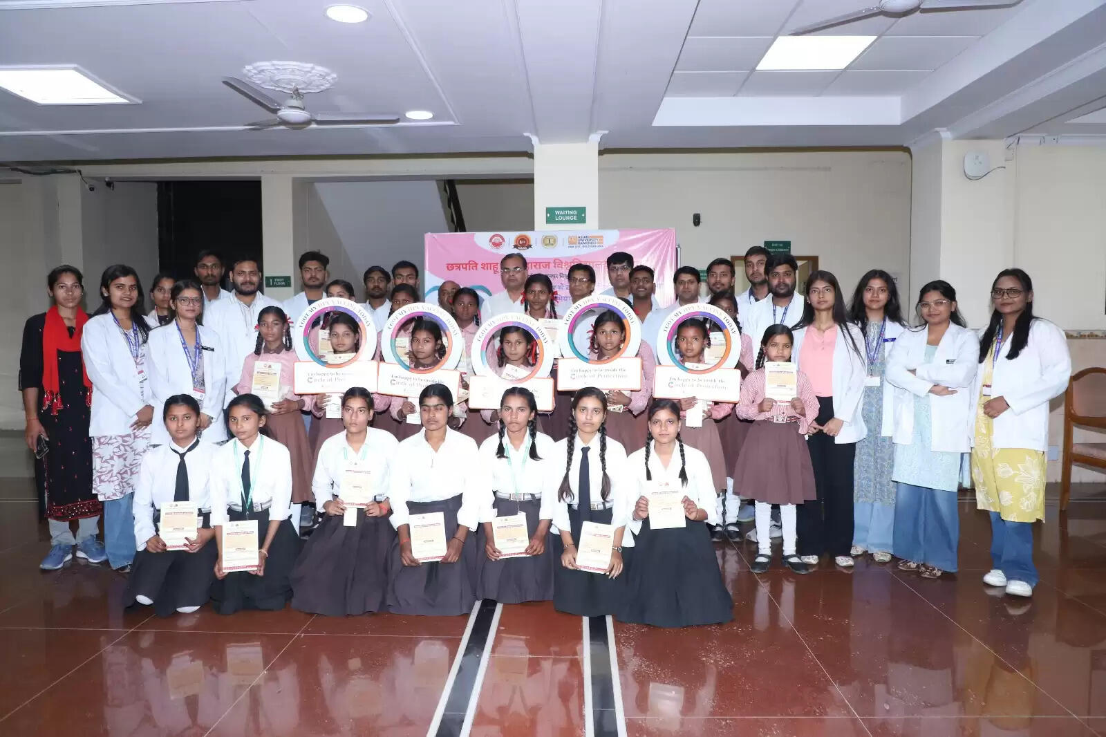 सीएसजेएमयू में सर्वाइकल कैंसर बचाव अभियान, 79 किशोरियों को लगा निःशुल्क टीका : कुलपति