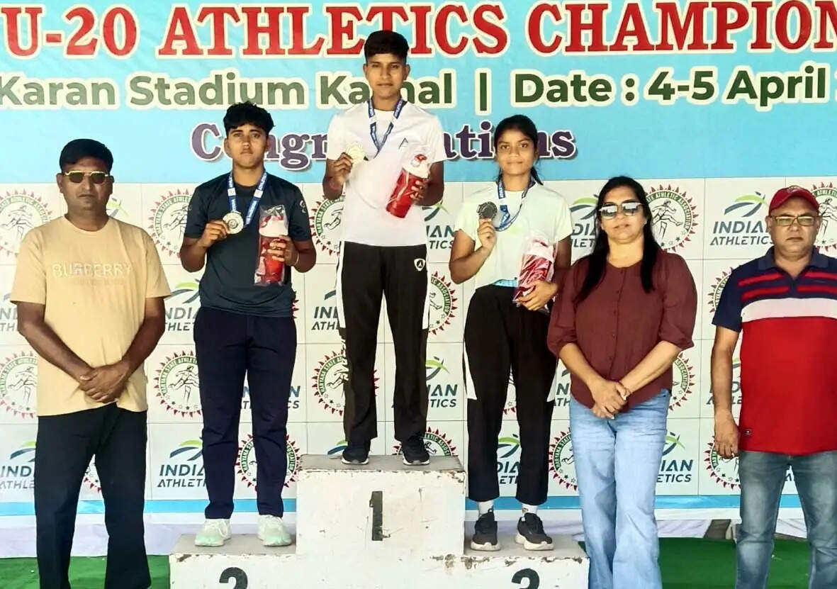 हिसार के खिलाड़ियों ने हरियाणा स्टेट जूनियर एथलेटिक्स चैंपियनशिप में जीते 9 पदक