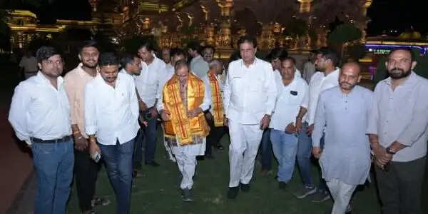 भाजपा प्रदेशाध्यक्ष मदनलाल राठौड़ ने किए श्री सांवलिया सेठ के दर्शन