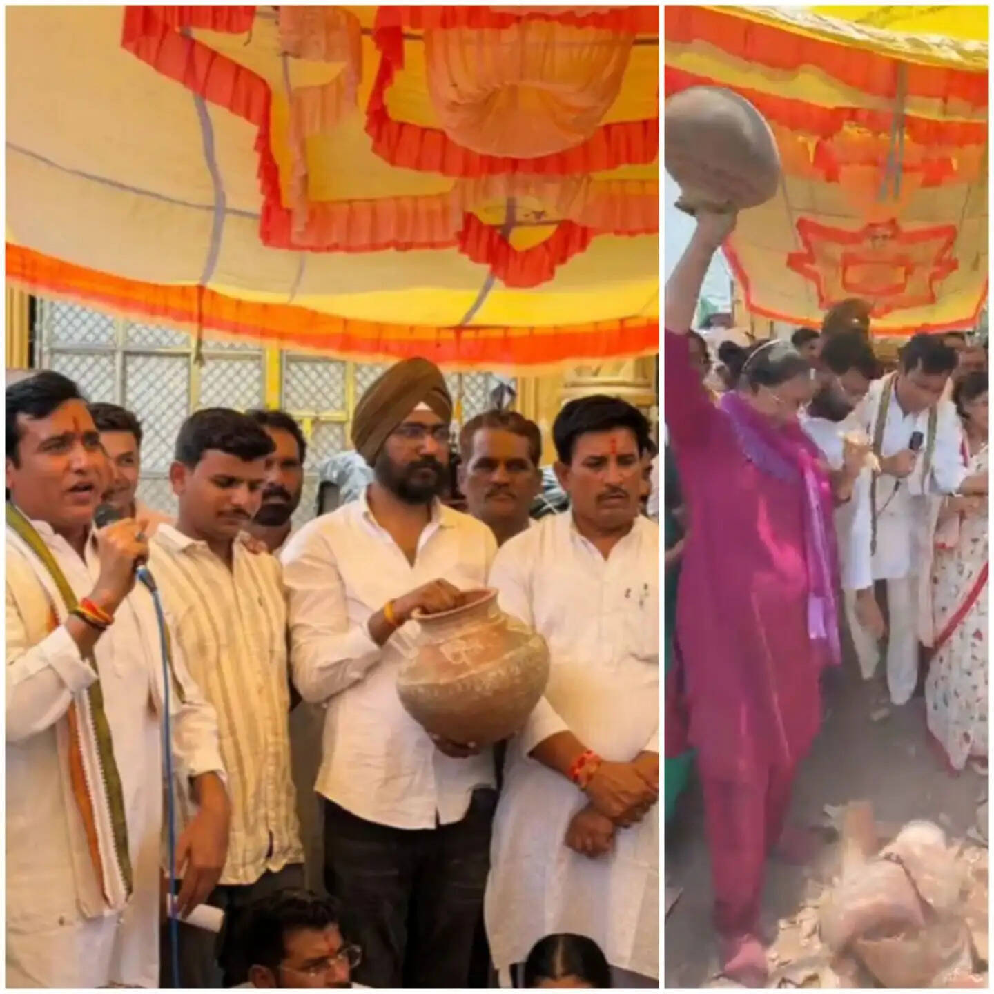 राजगढ़ःपेयजल संकट को लेकर युवक कांग्रेस का मटका फोड़ प्रदर्शन,सीएमओ को सौंपा ज्ञापन