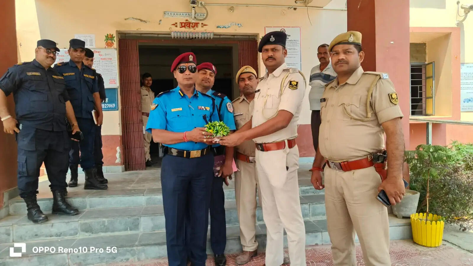 जितना थाना परिसर मे नेपाल पुलिस के साथ समन्वय बैठक