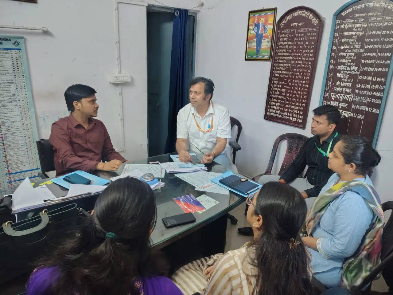 छपरा में जनगणना कार्यों का निरीक्षण करने पहुंचे उप महारजिस्ट्रार