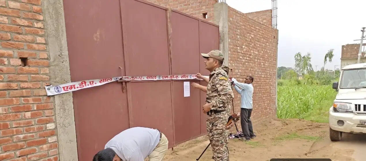 एमडीए ने 400 वर्ग मीटर क्षेत्र में किए जा रहे अवैध निर्माण पर लगाई सील