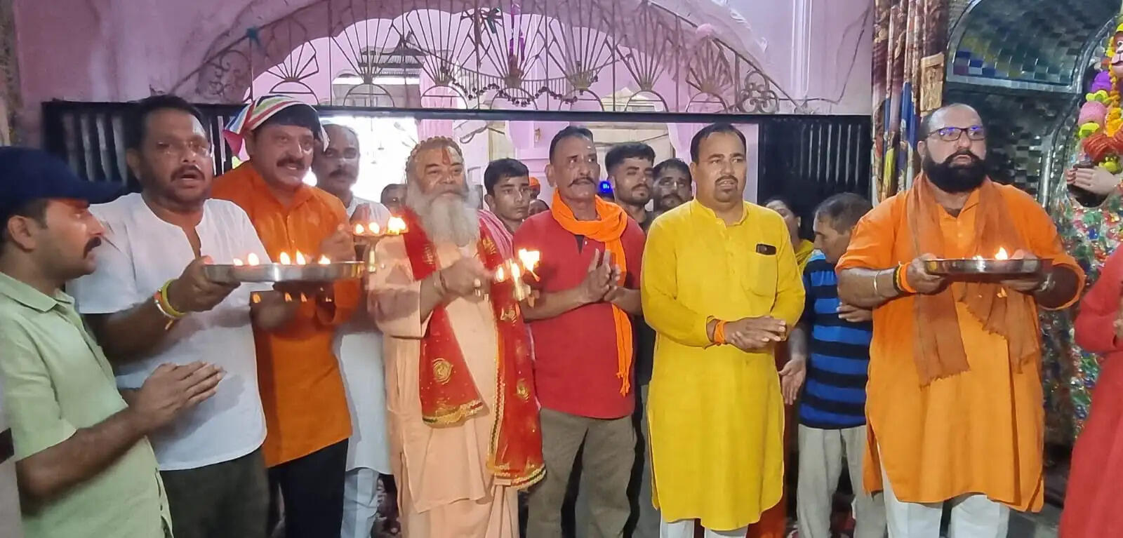 अयोध्या राम मंदिर दान राशि मामले को लेकर प्रदर्शन, जम्मू में हुई रामरक्षा महाआरती