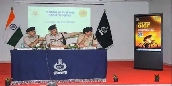 केंद्रीय औद्योगिक सुरक्षा बल पहली बार ग्रेट इंडियन कोस्टल साइक्लोथॉन के लिए तैयार