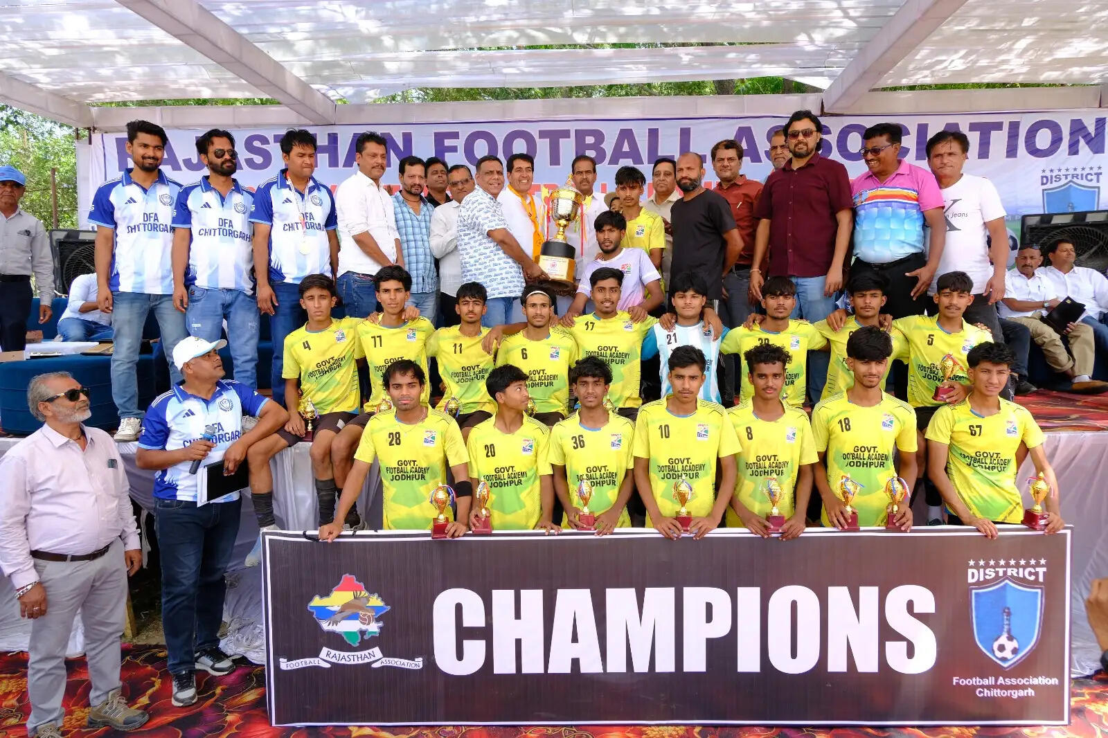 जोधपुर एकेडमी बनी चैंपियन, रोमांचक पेनाल्टी शूटआउट में झुंझुनू को हराया, U-20 स्टेट फुटबॉल कप का समापन