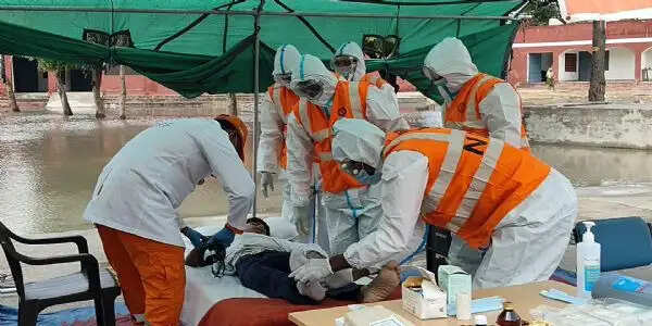 कैथल: जैविक आपातकाल से निपटने के लिए मॉक ड्रिल, 14 मरीजों को भेजा क्वारंटाइन में