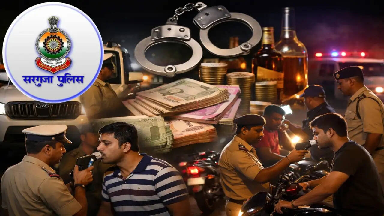 अंबिकापुर : नशे में ड्राइविंग पर सख्ती, स्कॉर्पियो समेत 3 चालकों पर कार्रवाई, 30 हजार का जुर्माना