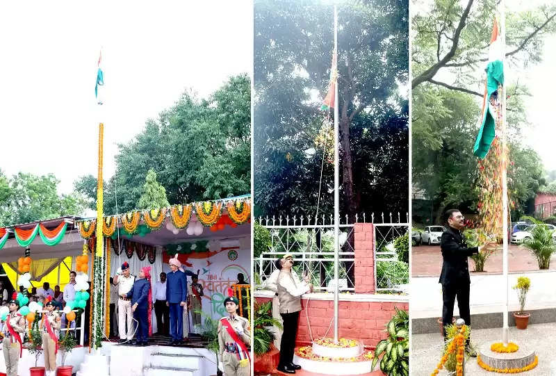 उप मुख्यमंत्री देवड़ा ने जबलपुर में किया ध्वजारोहण, स्वतंत्रता संग्राम सैनानियों का किया सम्मान