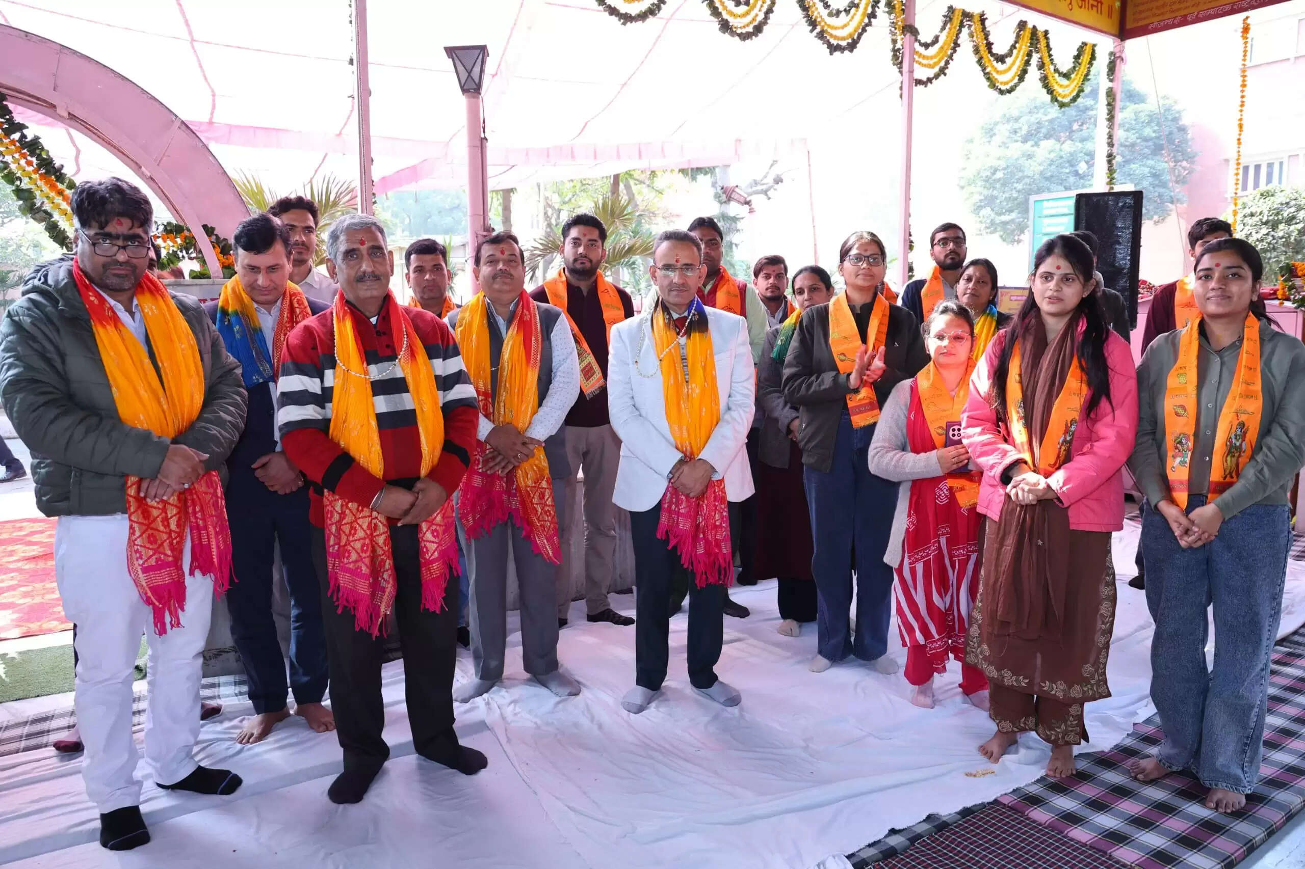 राष्ट्रीय आयुर्वेद संस्थान परिसर में सुंदरकाण्ड पाठ