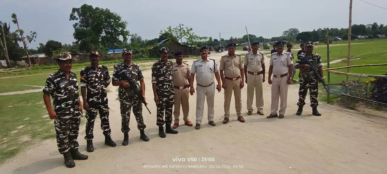 एसएसबी और थाना पुलिस का बॉर्डर पर संयुक्त गश्ती एवं संवाद