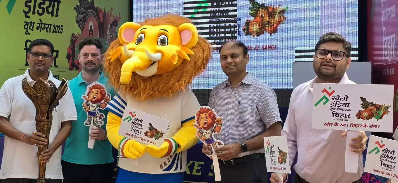 प्रचार प्रसार के लिए पहुंची खेलो इंडिया यूथ गेम्स-2025 मशाल गौरव यात्रा रथ