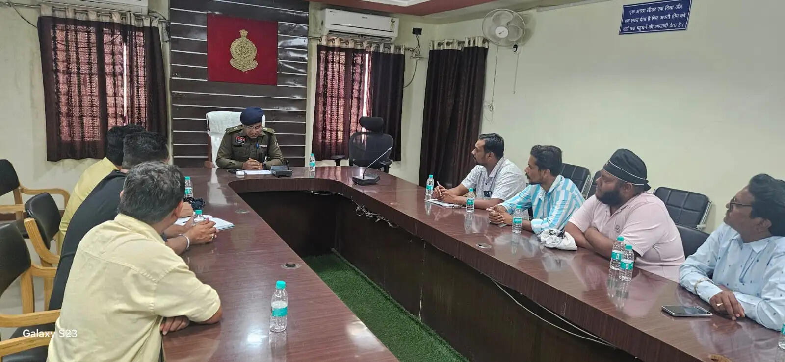 “सजग कोरबा, सतर्क कोरबा” अभियान के तहत डीजे संचालकों व होली सामग्री विक्रेताओं की बैठक