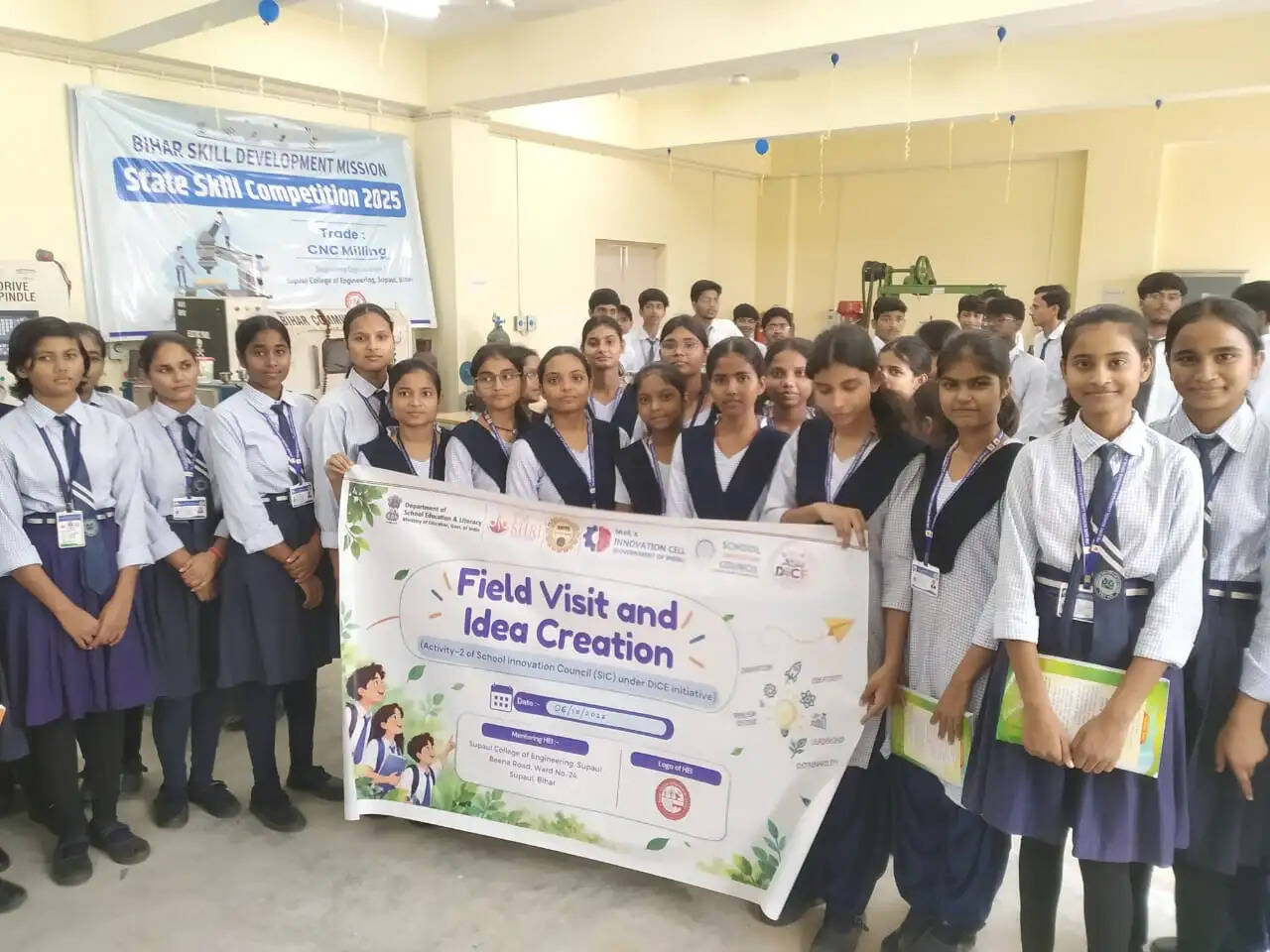 डीआईसीई पहल के तहत जवाहर नवोदय विद्यालय के विद्यार्थियों का क्षेत्रीय भ्रमण
