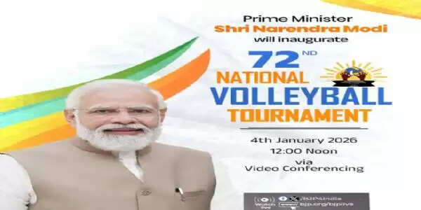प्रधानमंत्री मोदी आज वाराणसी में 72वें राष्ट्रीय वॉलीबॉल टूर्नामेंट का उद्घाटन करेंगे