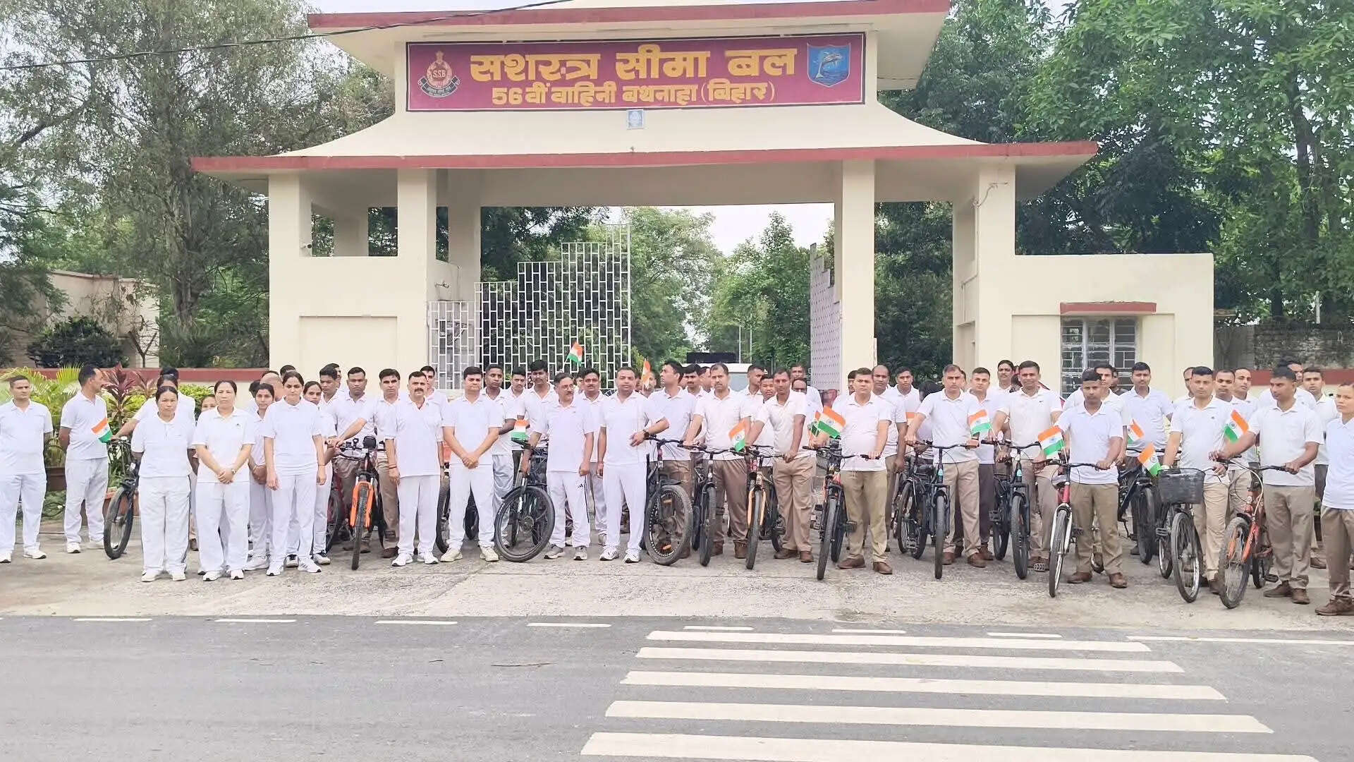 फिट इंडिया मूवमेंट के तहत एसएसबी की साइकिल रैली