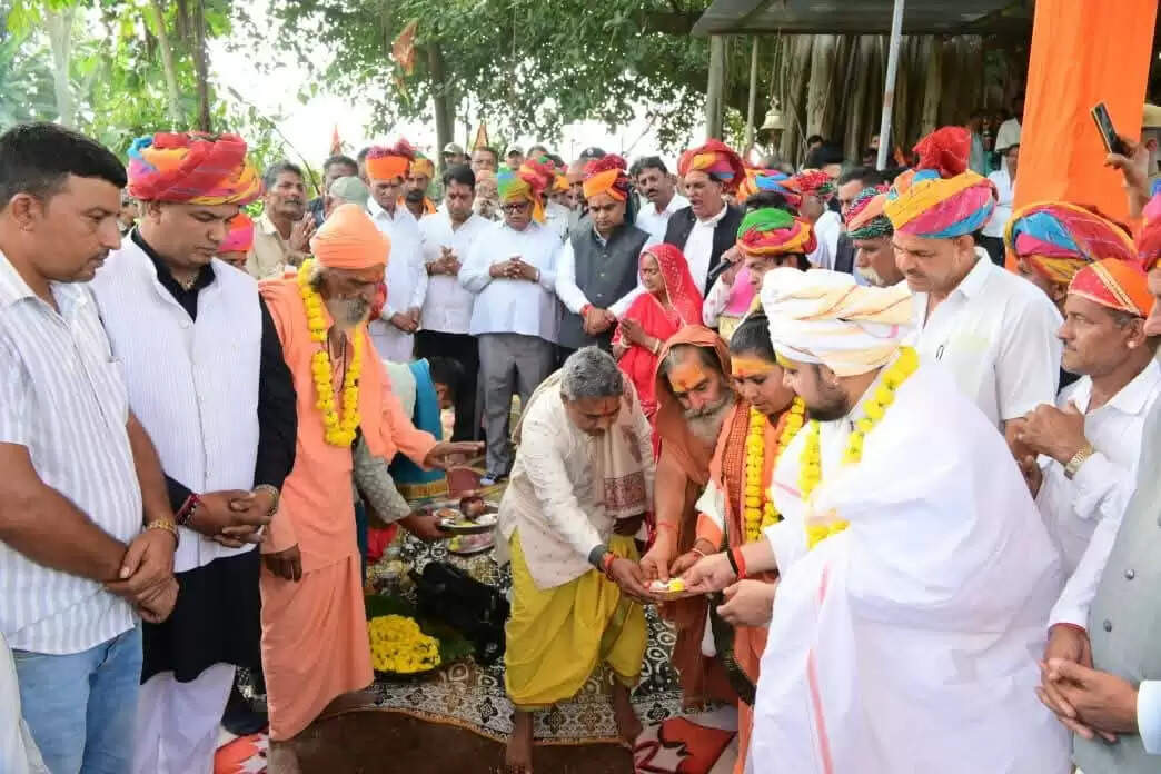 राज्यपाल कटारिया ने किया भक्ति-शिरोमणि बालाजी मंदिर का भूमि पूजन