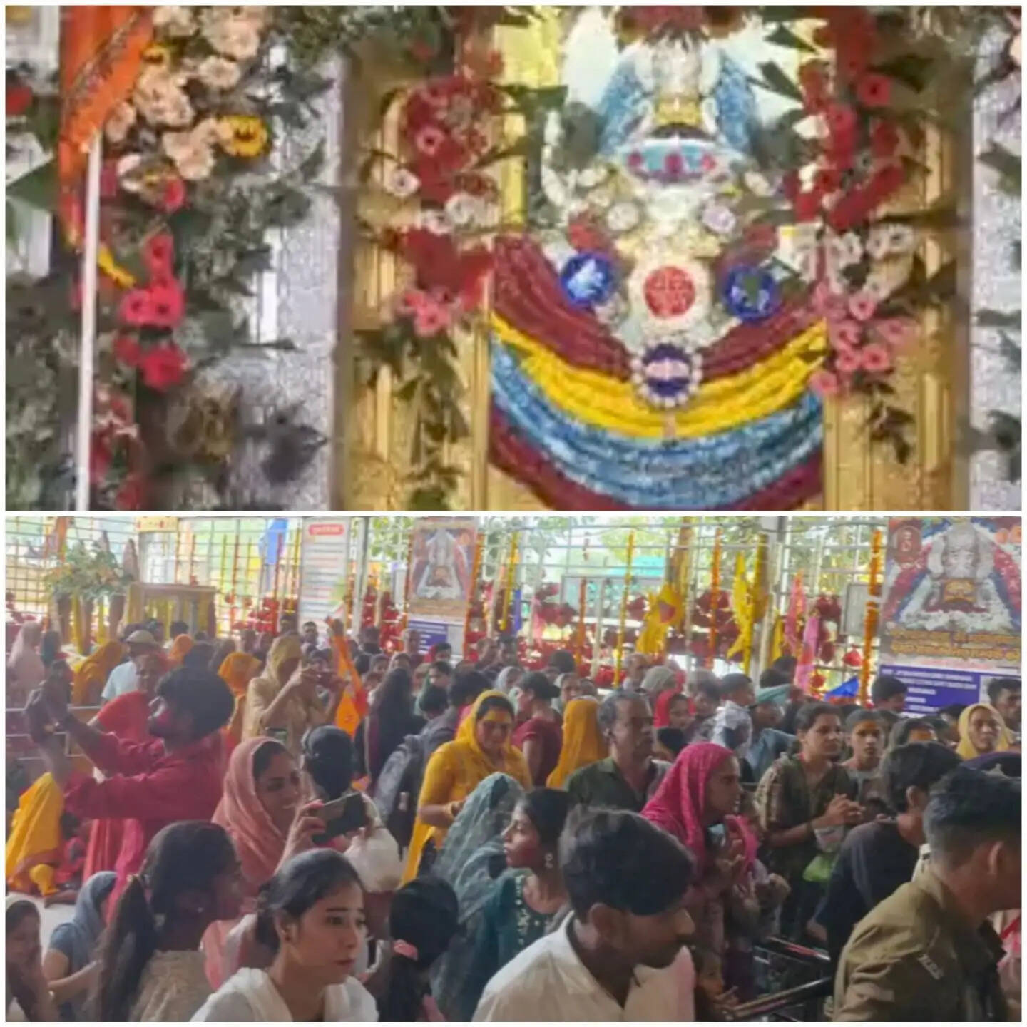 राजगढ़ः बाबा खाटू श्याम मंदिर पर मनाया गया फागोत्सव, भक्तों ने रंग लगाकर एक-दूसरे को दी बधाई