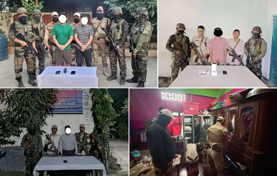 मणिपुरः अलग-अलग इलाकों से 4 उग्रवादी गिरफ्तार