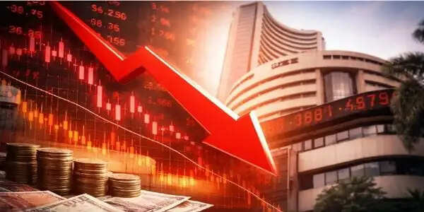 शेयर बाजार में गिरावट का रूख, सेंसेक्स 432 अंक टूटा