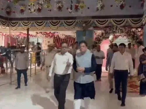 मेहंदीपुर बालाजी धाम पहुंचे केंद्रीय मंत्री पीयूष गोयल, विशेष पूजा-अर्चना कर देश की खुशहाली की कामना