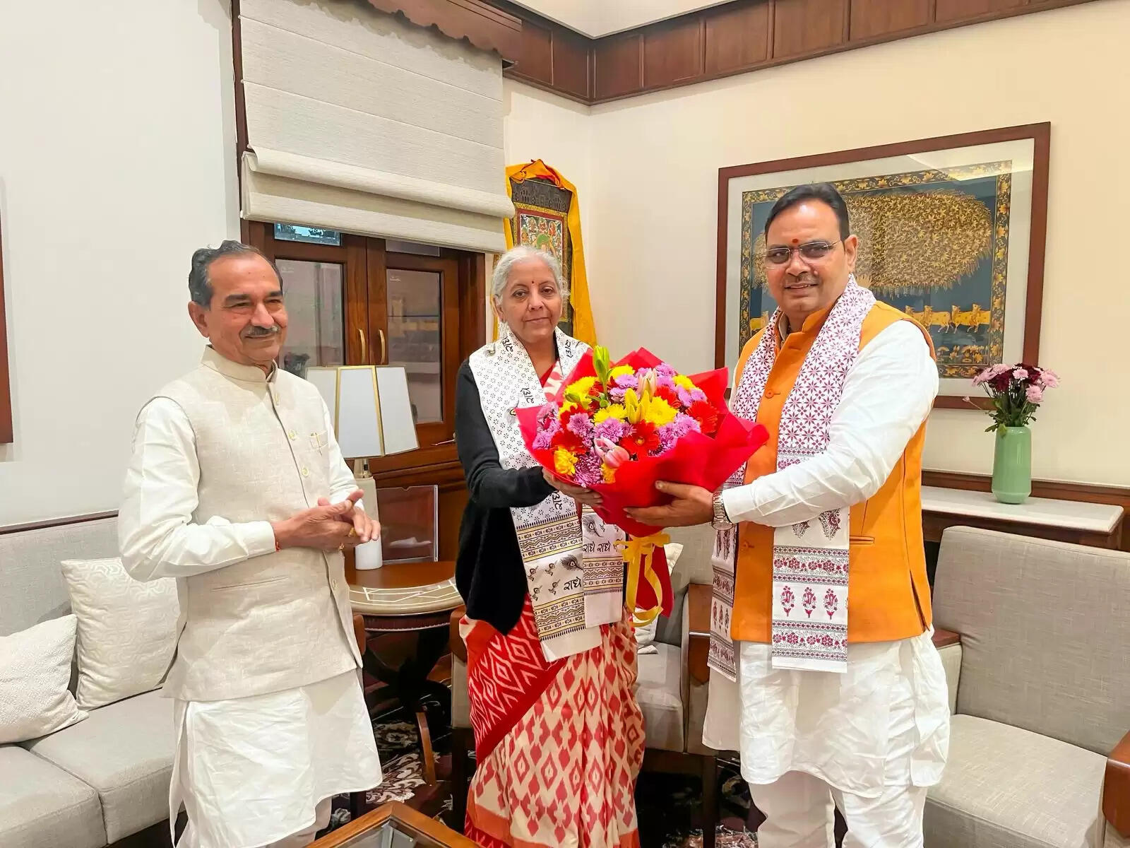 मुख्यमंत्री भजनलाल शर्मा की केंद्रीय पशुपालन,डेयरी एवं पंचायतीराज मंत्री के साथ अहम बैठक