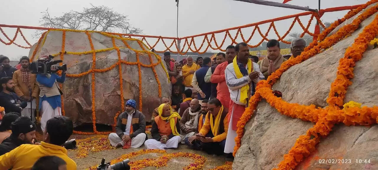 देव शिला पूजन में अयोध्या और जनकपुर के त्रेता युग के संबंधों को किया गया याद