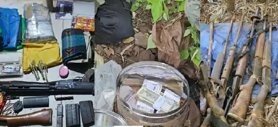 बालाघाट में नक्सली डंप से पहली बार लाखों रुपये बरामद, विस्फोटक और आधुनिक हथियार भी मिले