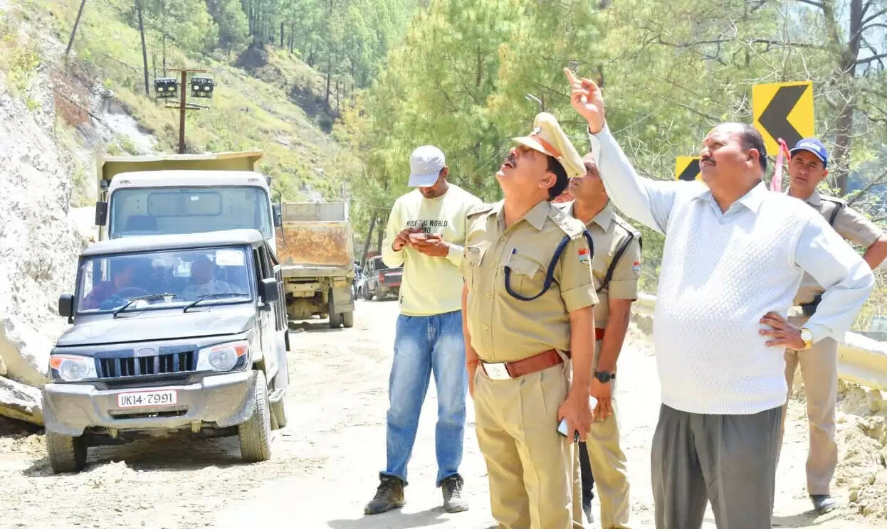 राष्ट्रीय राजमार्ग सड़क सुधारीकरण कार्यो का किया निरीक्षण