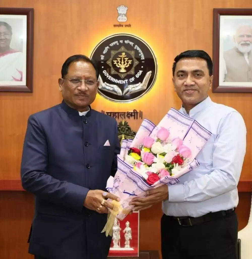 छत्तीसगढ़&nbsp;के&nbsp;मुख्यमंत्री साय ने गोवा के मुख्यमंत्री डॉ. प्रमोद सावंत से की सौजन्य भेंट