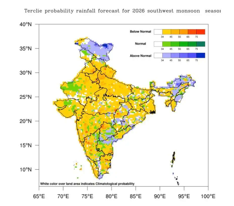 देश में सामान्य से कम बारिश का अनुमान, मौसम विभाग की शुरुआती रिपोर्ट जारी