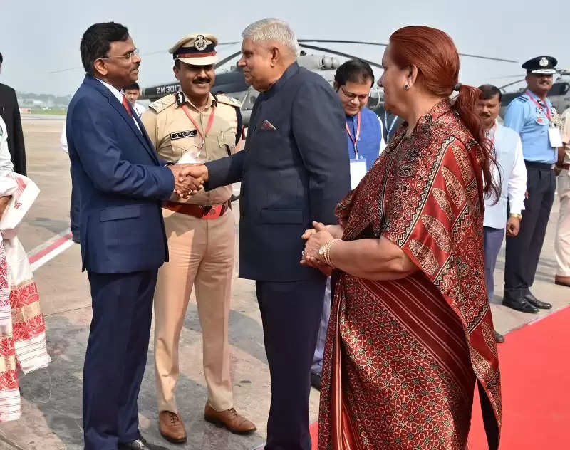 Vice President Jagdeep Dhankhar leaves for New Delhi from Guwahati